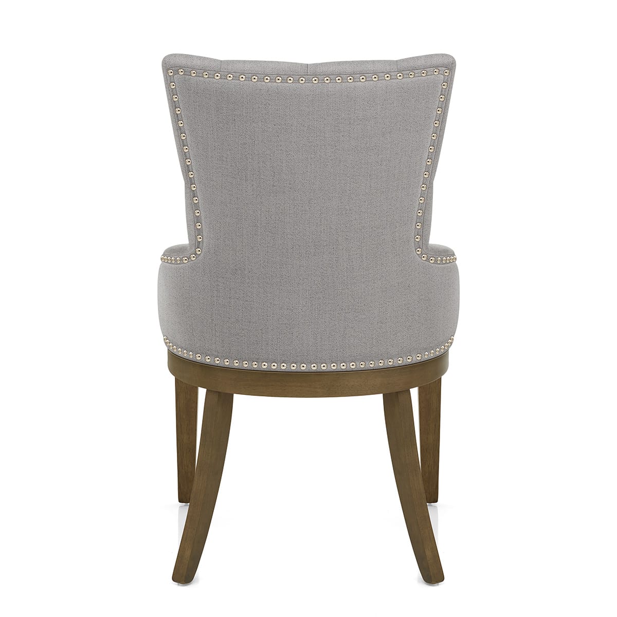 Knightsbridge Oak Chair Grey Fabric