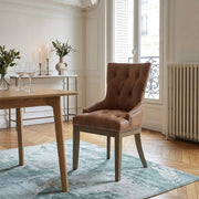 Knightsbridge Oak Chair Tan