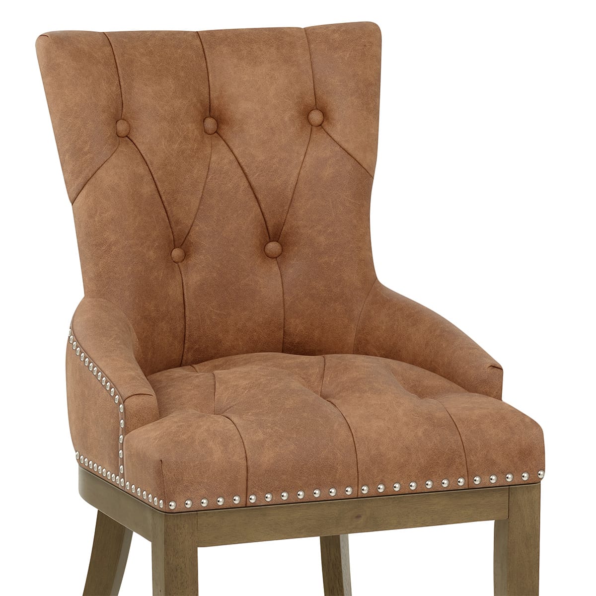 Knightsbridge Oak Chair Tan Leather