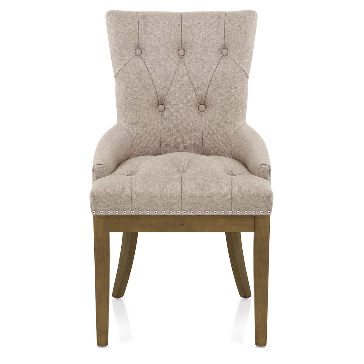 Knightsbridge Oak Chair Tweed Fabric