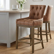 Knightsbridge Oak Stool Tan