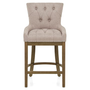 Knightsbridge Oak Stool Tweed Fabric