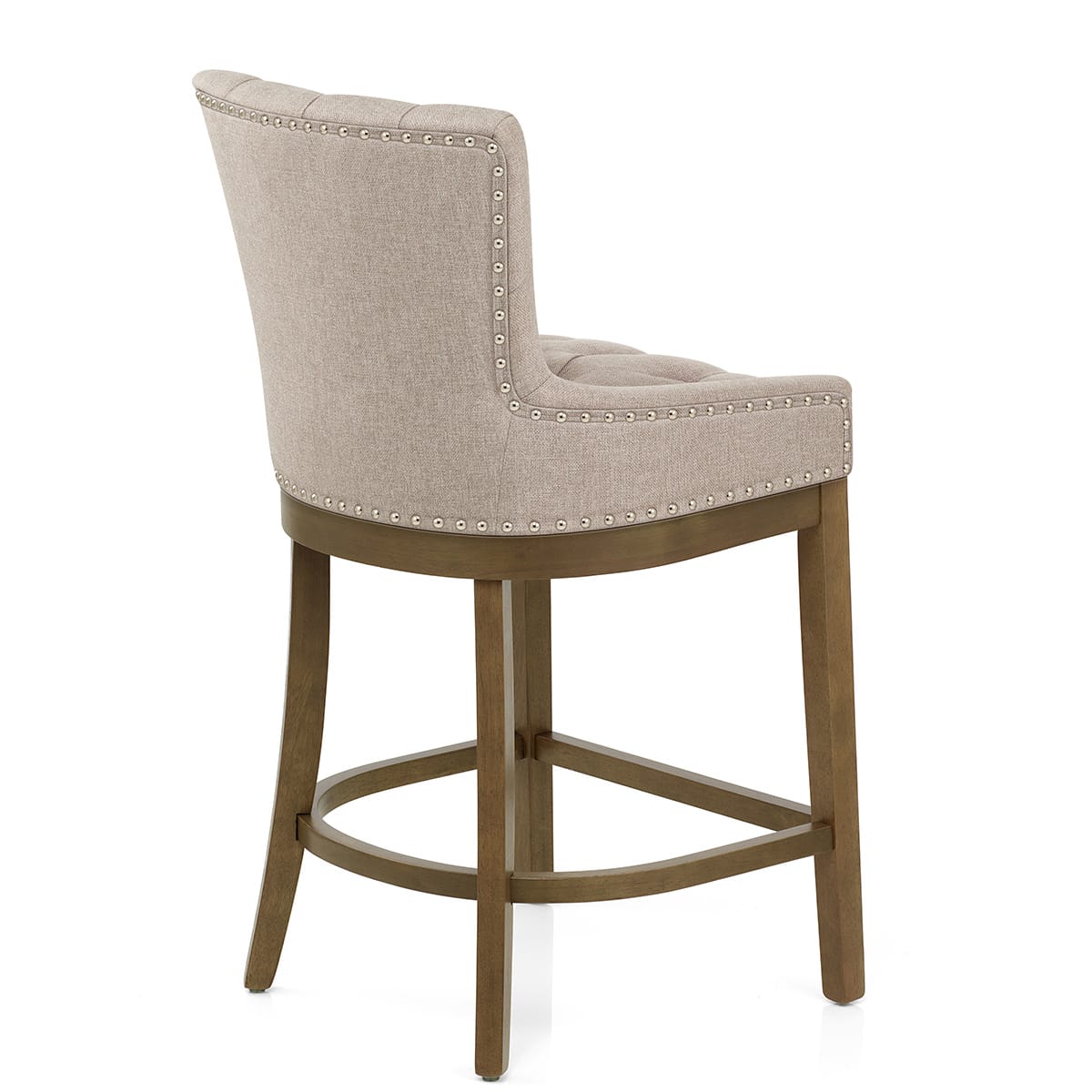 Knightsbridge Oak Stool Tweed Fabric