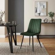 Lagos Dining Chair Green Velvet