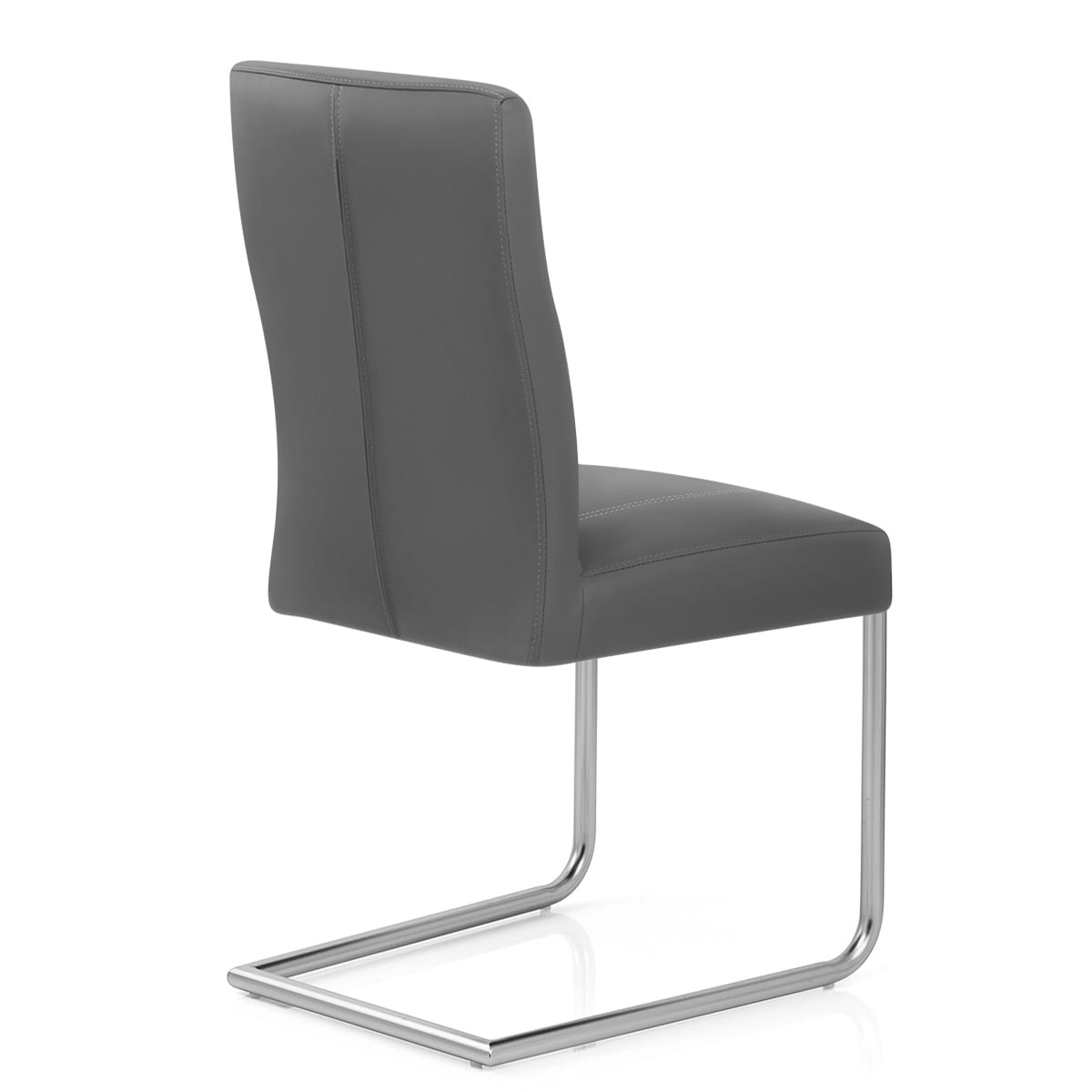 Lancaster Dining Chair Grey Leather