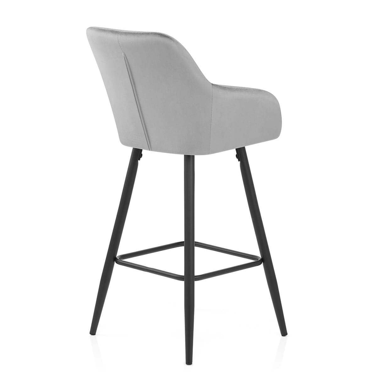 Lanson Bar Stool Grey Velvet