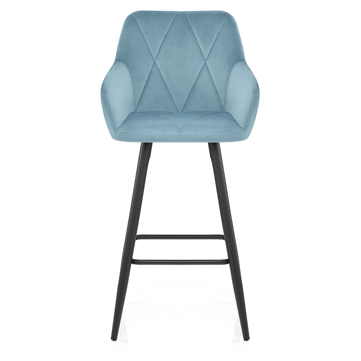 Lanson Bar Stool Sky Blue Velvet