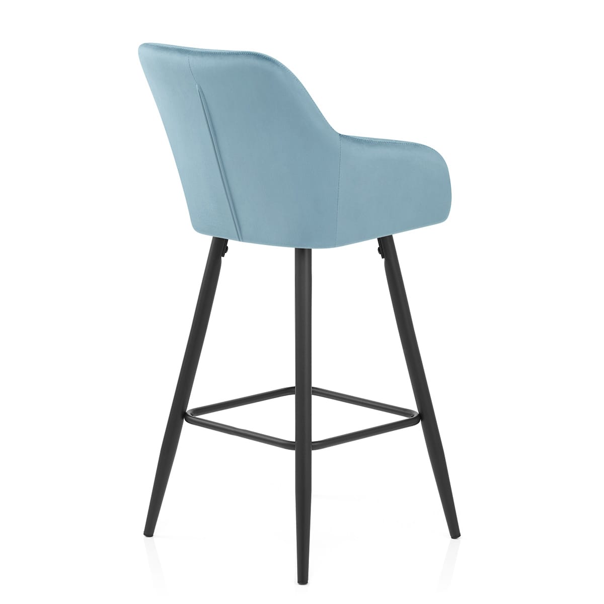 Lanson Bar Stool Sky Blue Velvet