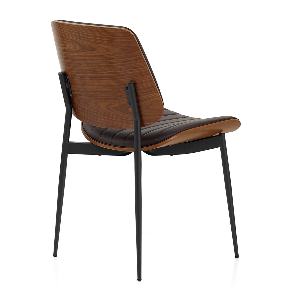 Lara Dining Chair Brown & Walnut