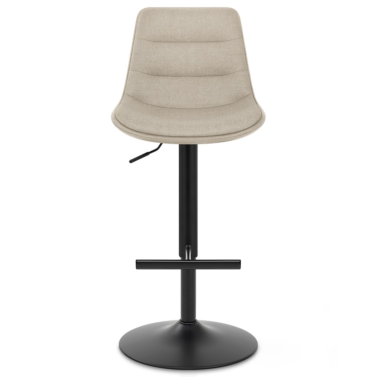 Lattice Stool Beige Fabric