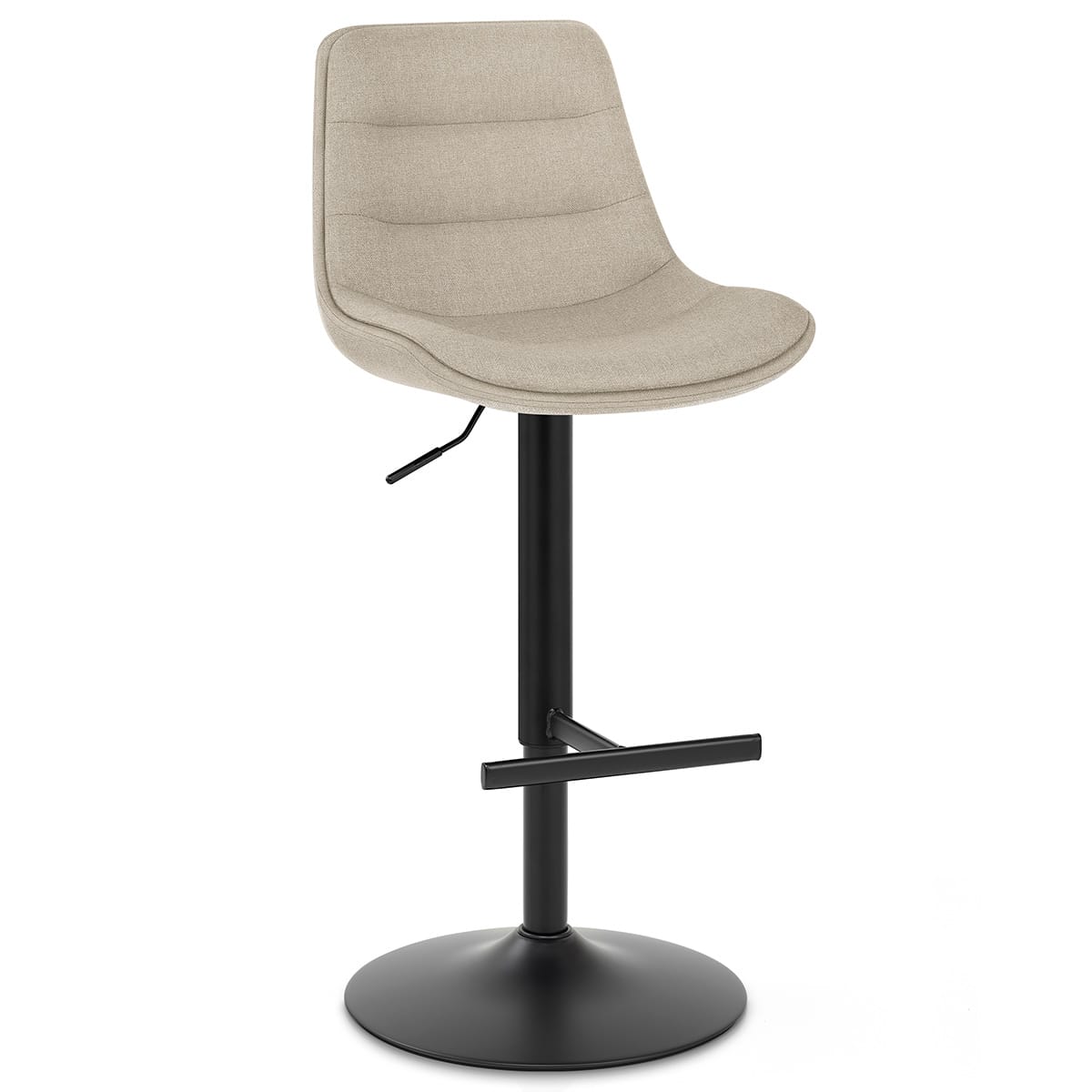 Lattice Stool Beige Fabric