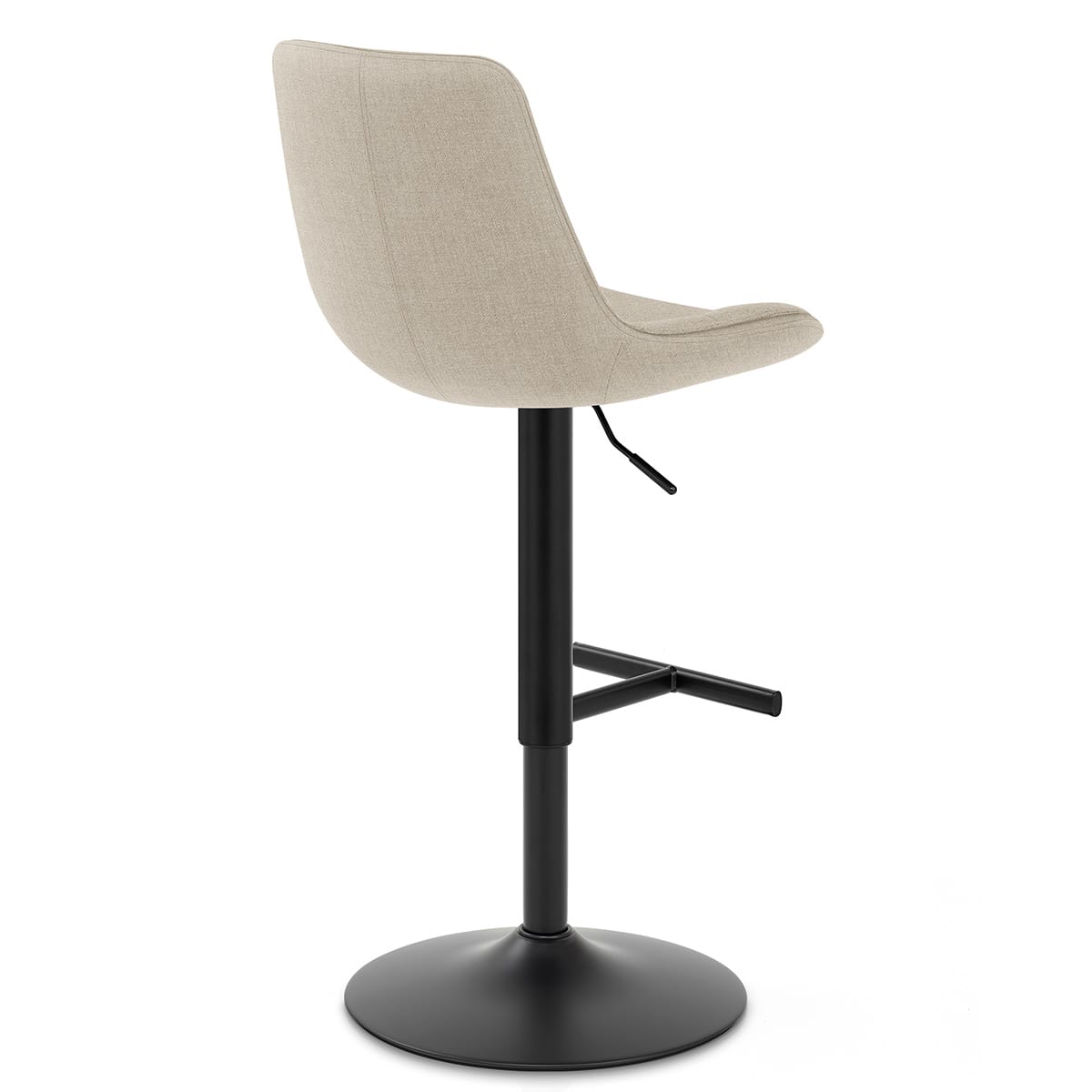 Lattice Stool Beige Fabric