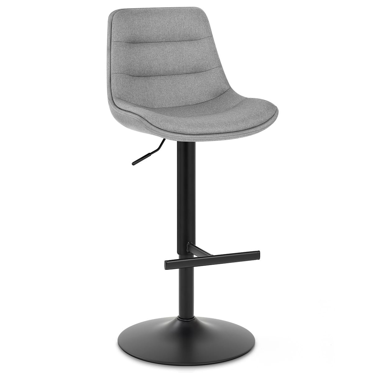 Lattice Stool Grey Fabric