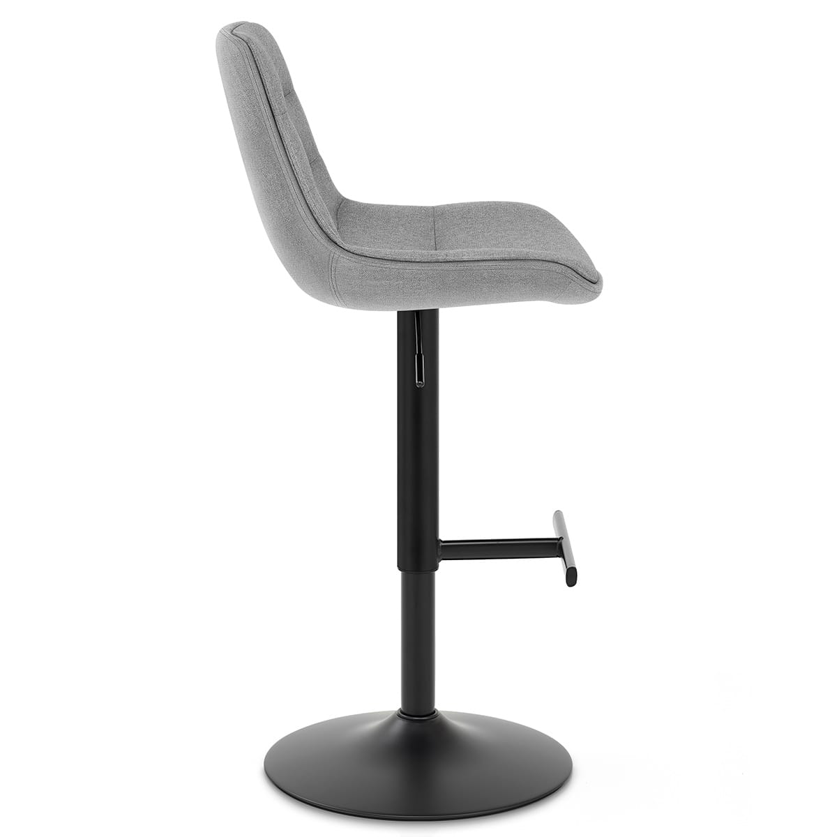 Lattice Stool Grey Fabric