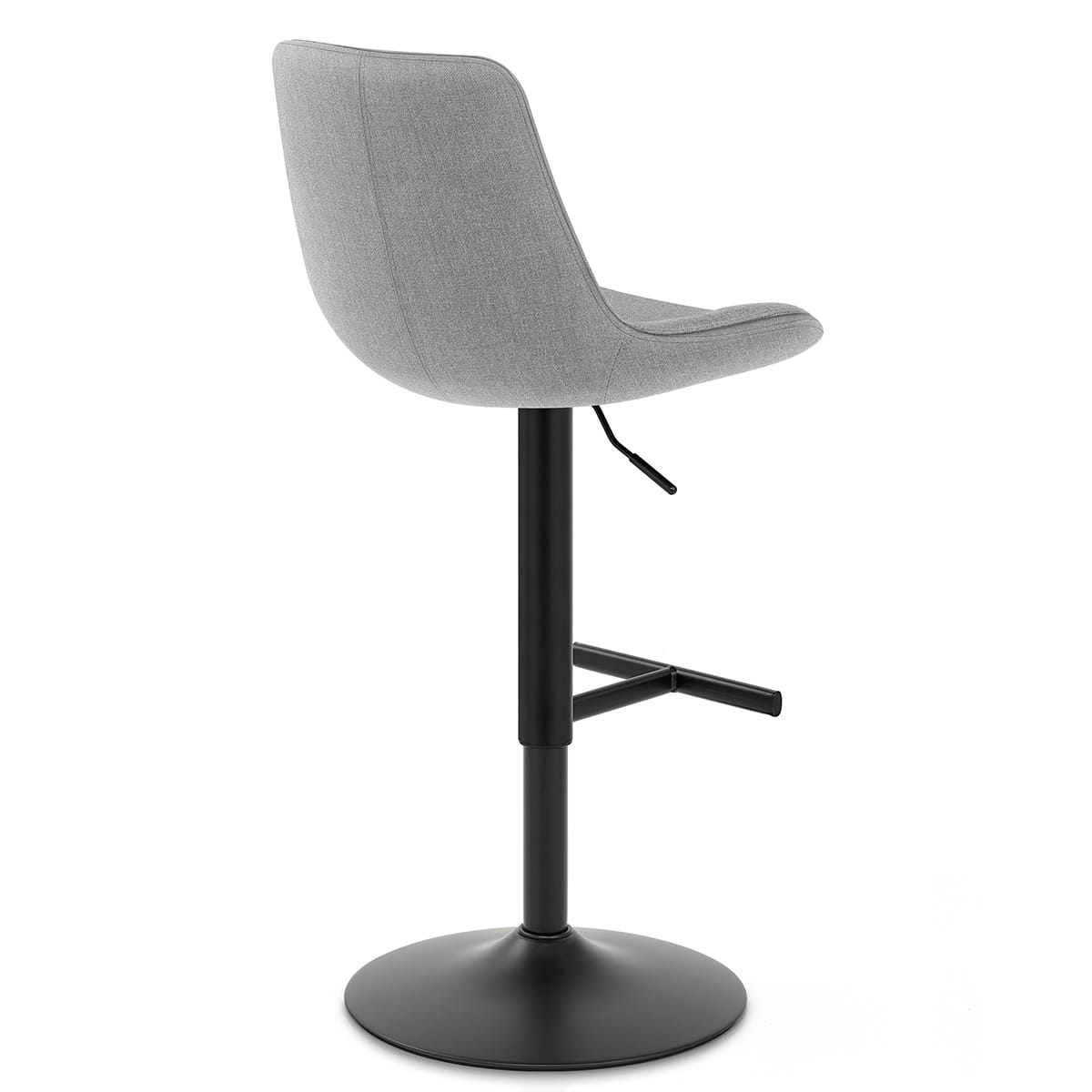 Lattice Stool Grey Fabric