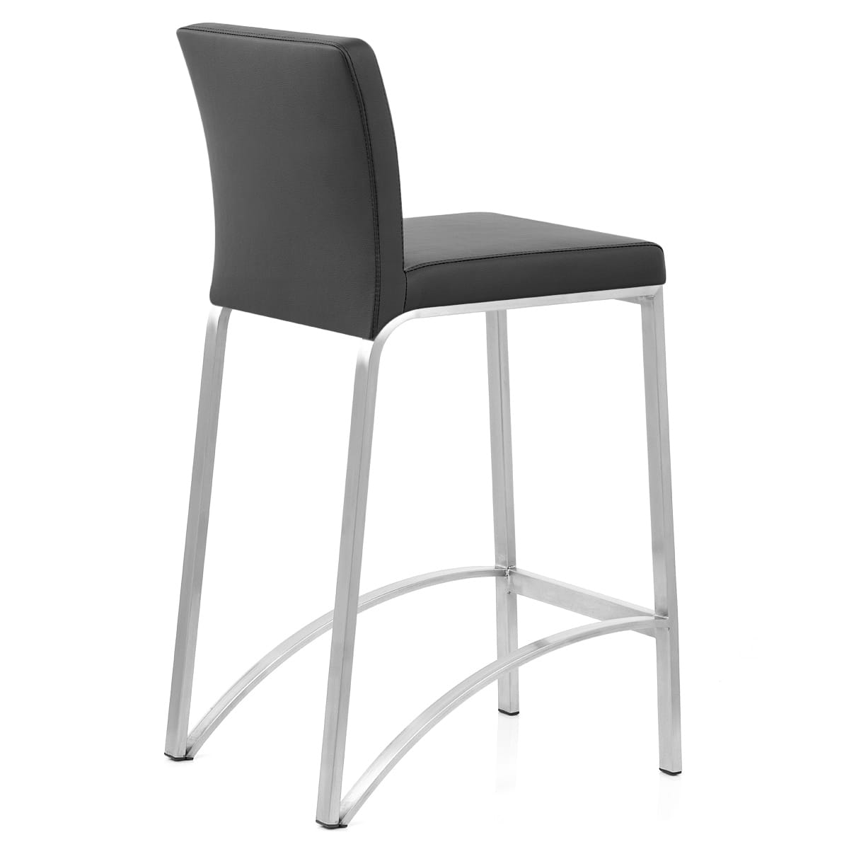 Leah Brushed Stool Black