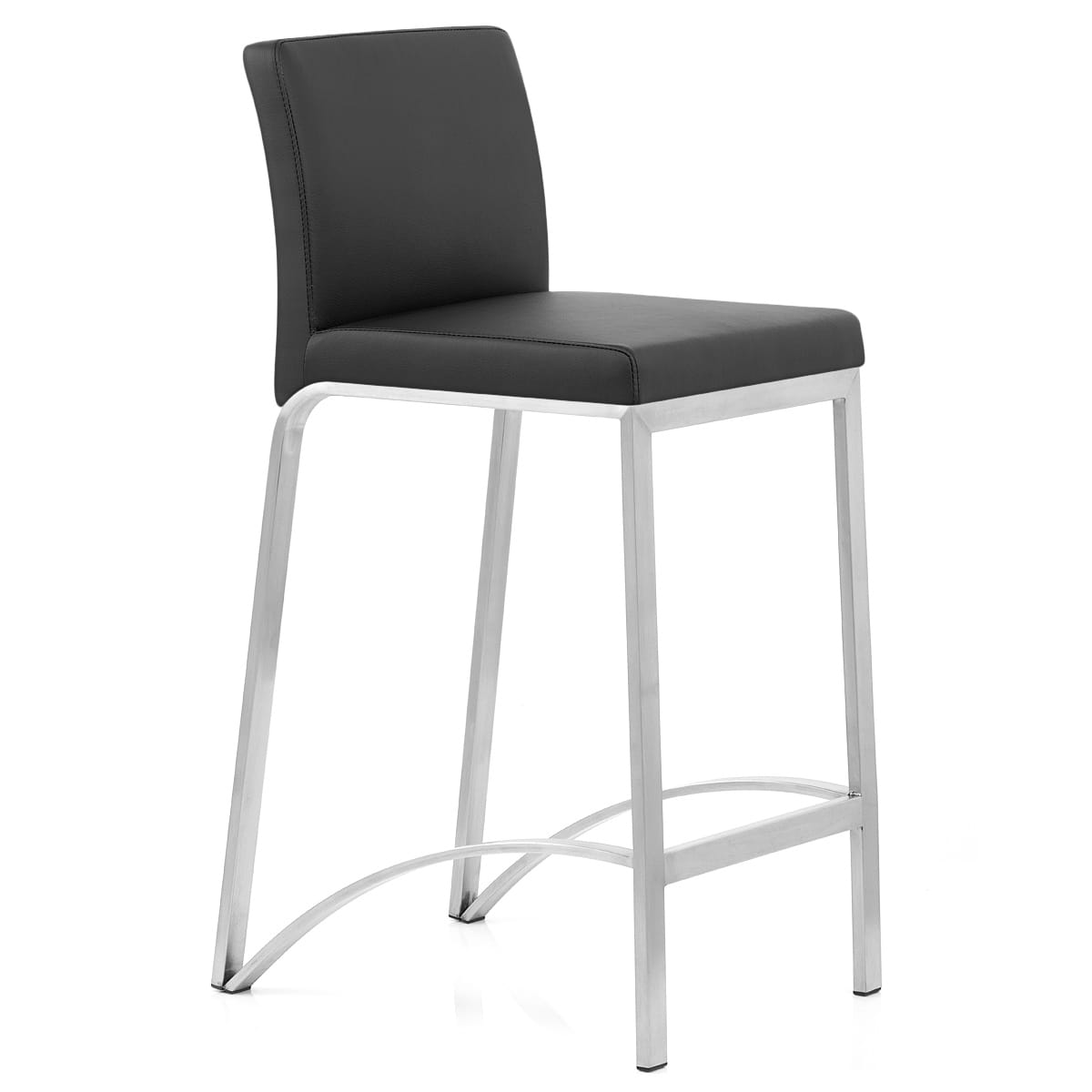 Leah Brushed Stool Black