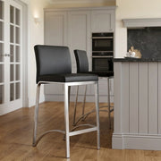 Leah Brushed Stool Black