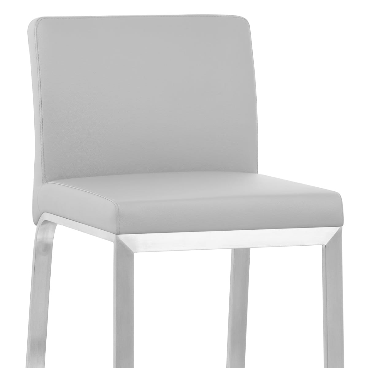 Leah Brushed Stool Grey