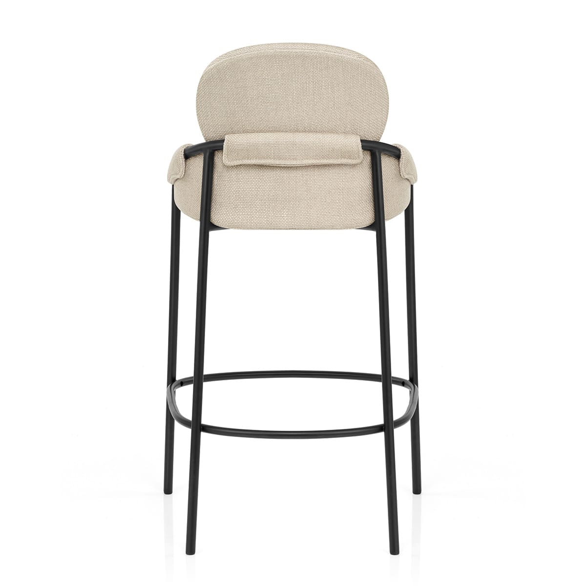 Levante Bar Stool Beige Fabric