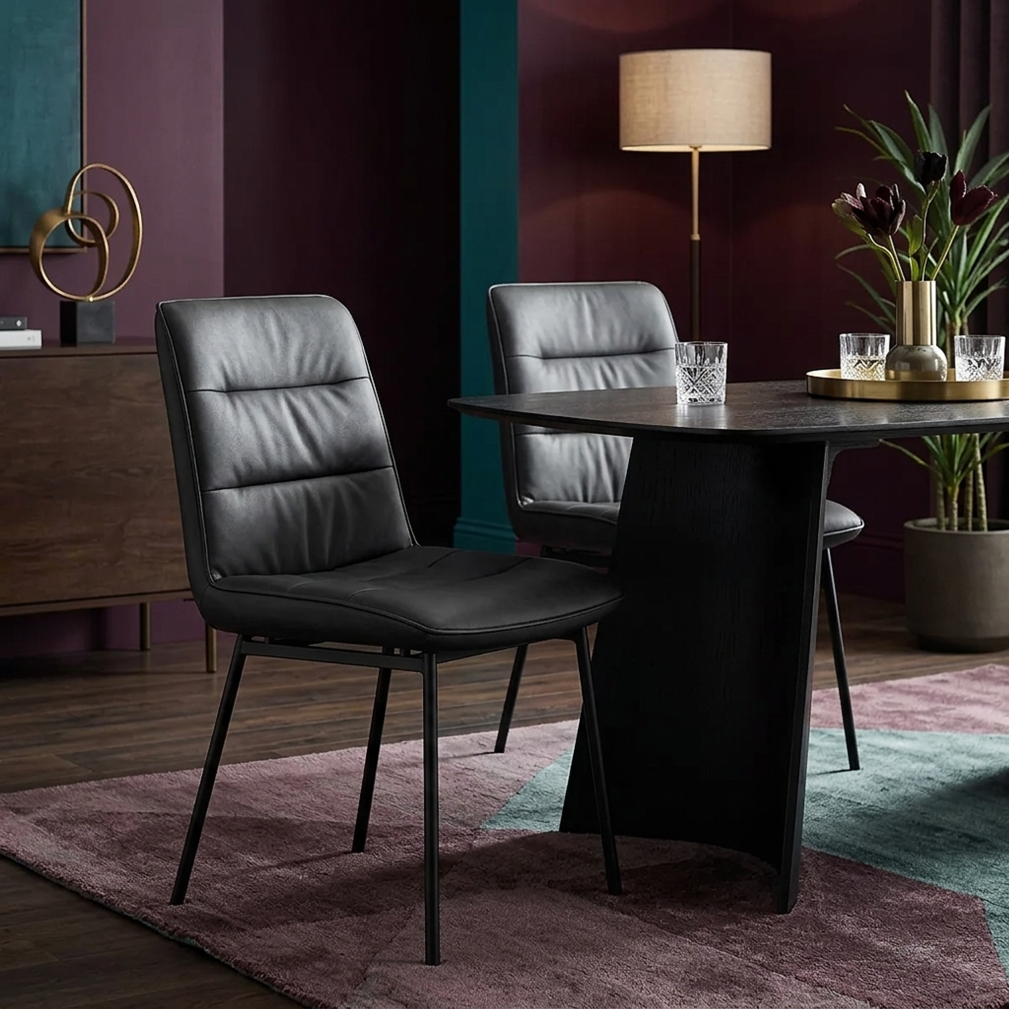 Lewis Dining Chair Charcoal