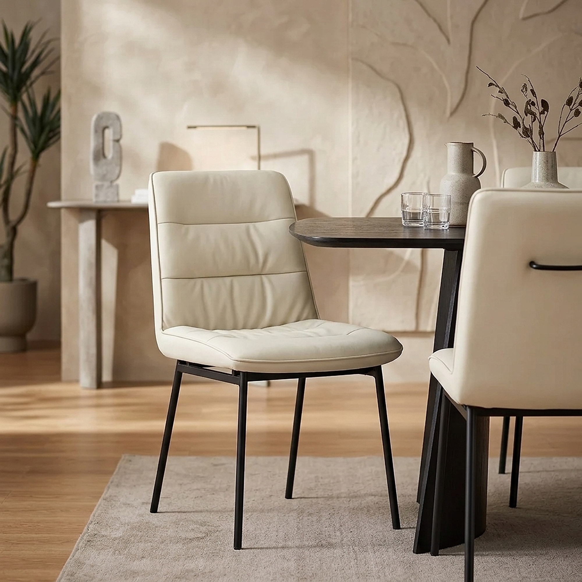 Lewis Dining Chair Cream
