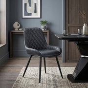 Lincoln Chair Antique Midnight Blue