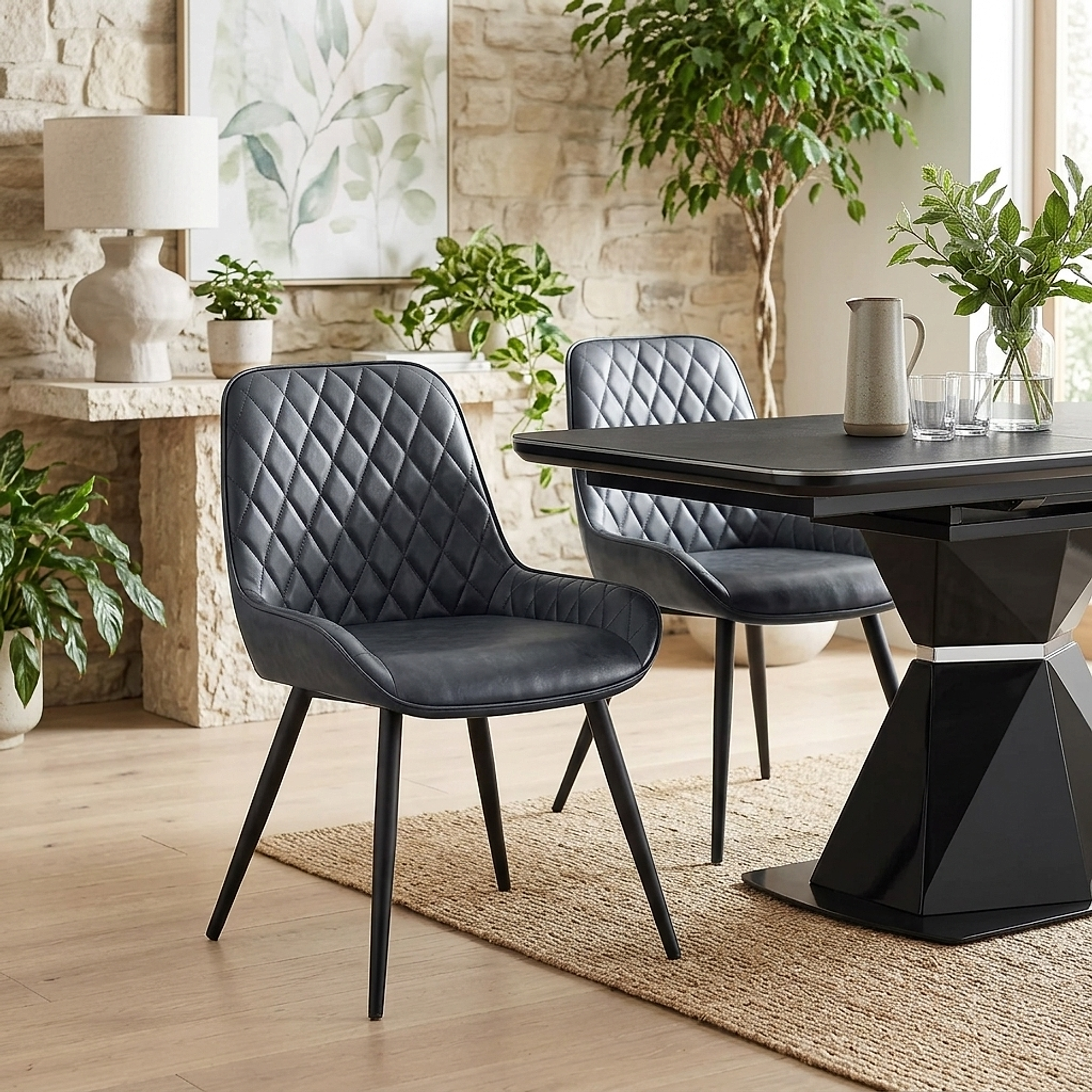 Lincoln Chair Antique Midnight Blue