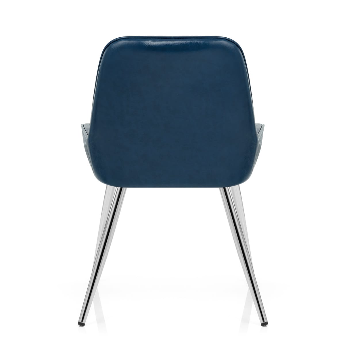 Lincoln Chrome Chair Antique Blue