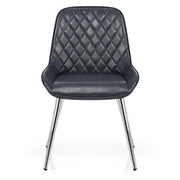 Lincoln Chrome Chair Antique Slate