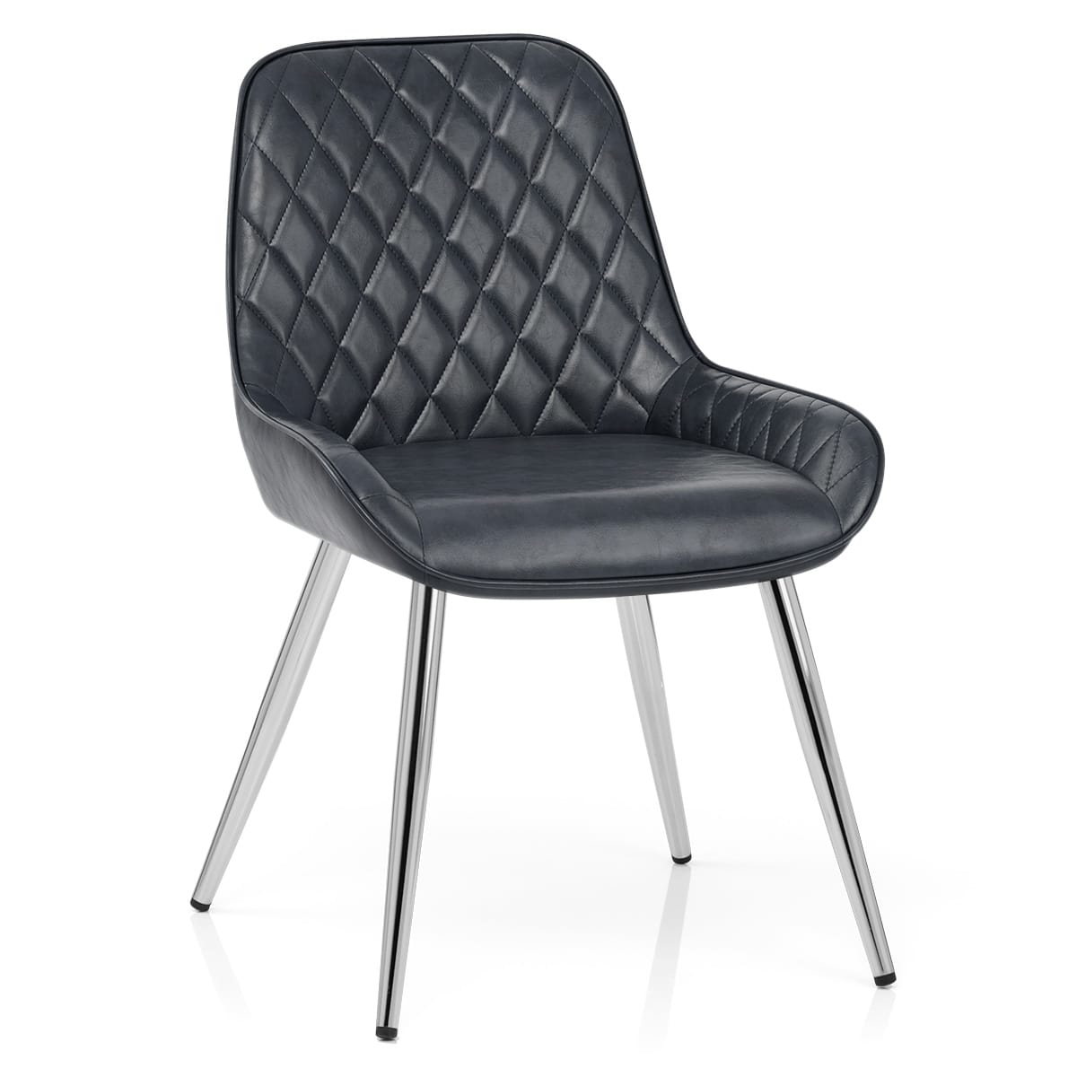 Lincoln Chrome Chair Antique Slate