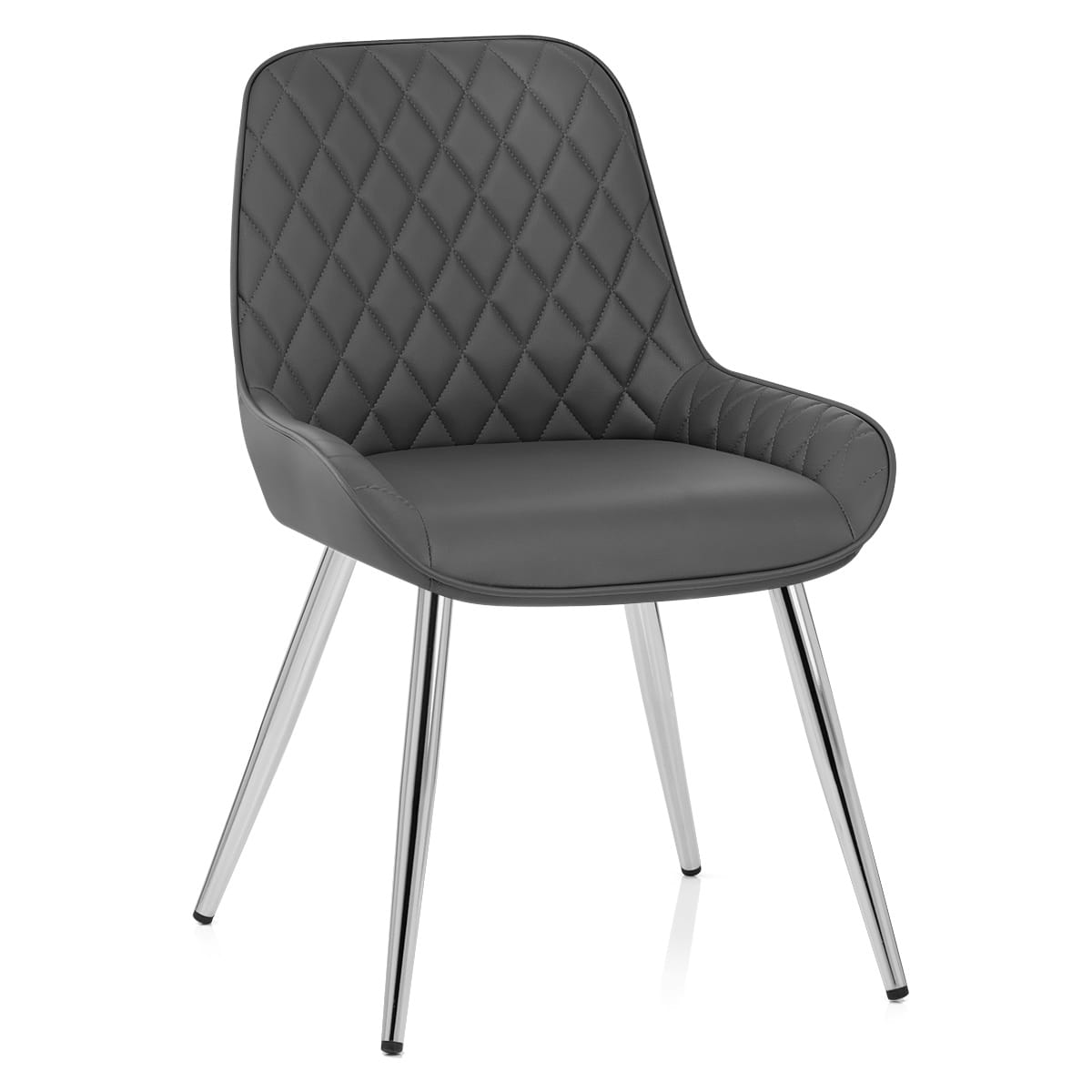 Lincoln Chrome Chair Grey