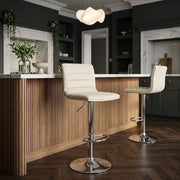 Linear Bar Stool Cream