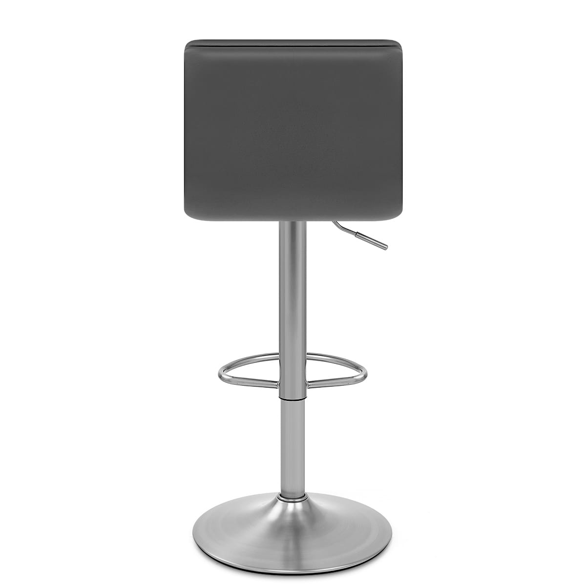 Linear Brushed Steel Bar Stool Grey