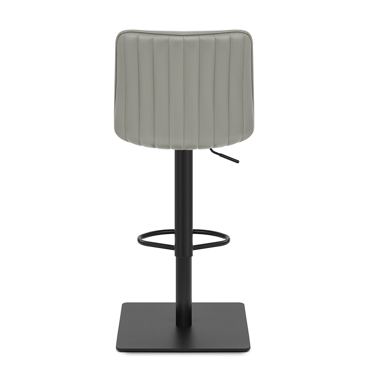 Lola Real Leather Bar Stool Grey