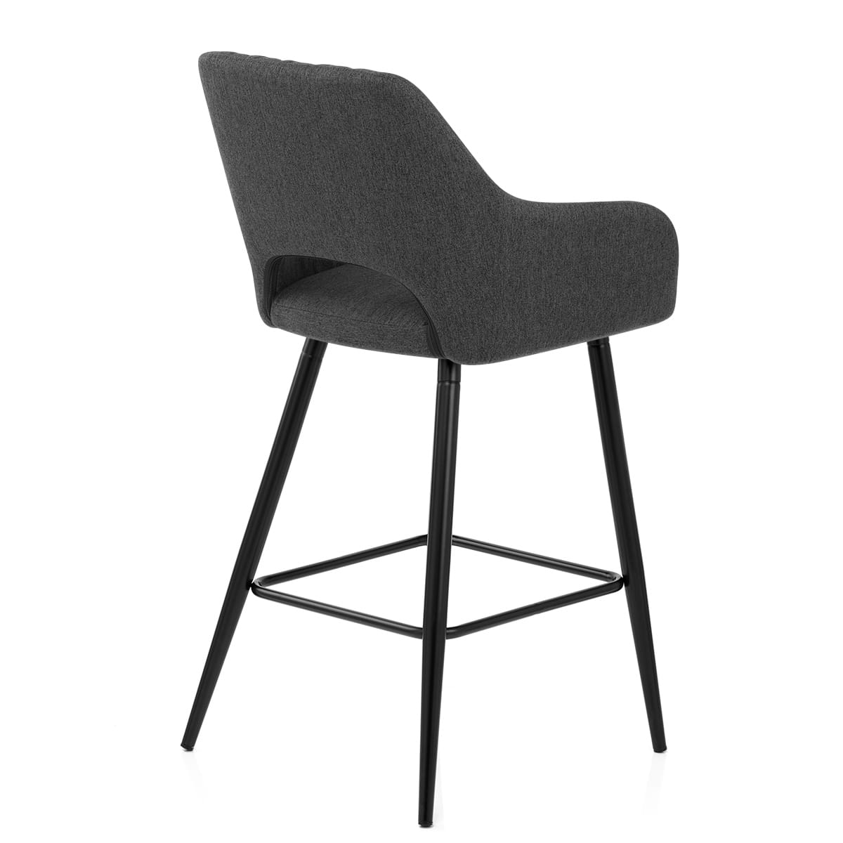 Lopez Bar Stool Charcoal Fabric