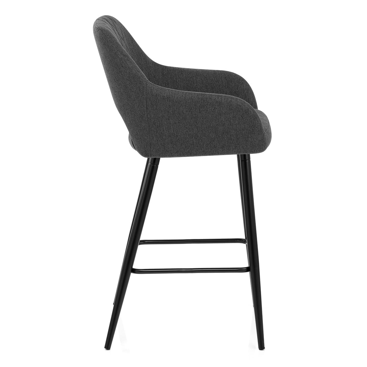 Lopez Bar Stool Charcoal Fabric