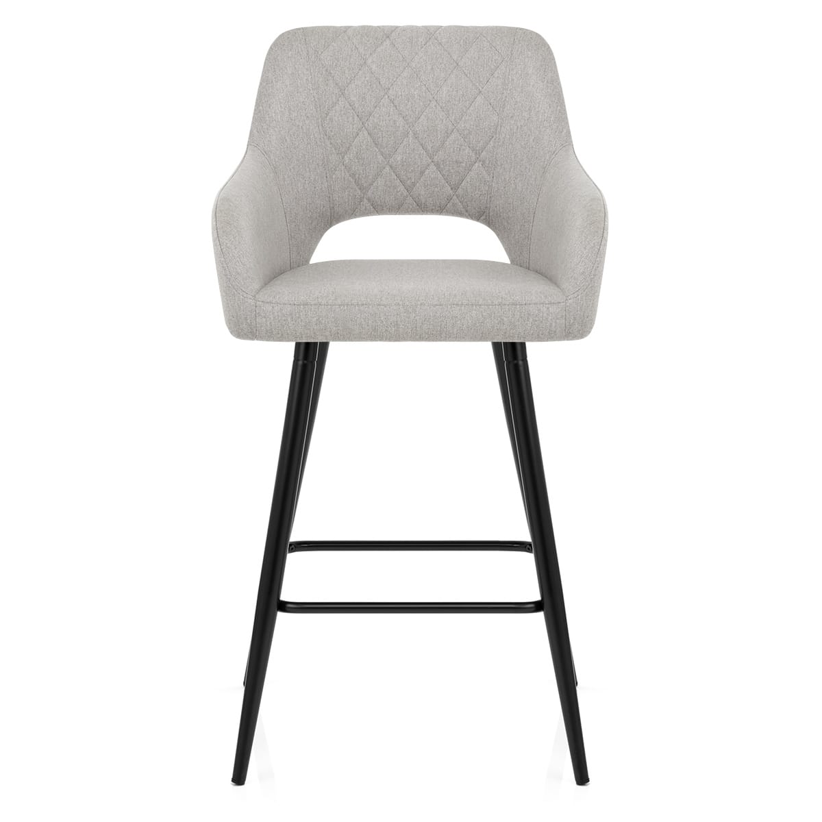 Lopez Bar Stool Grey Fabric