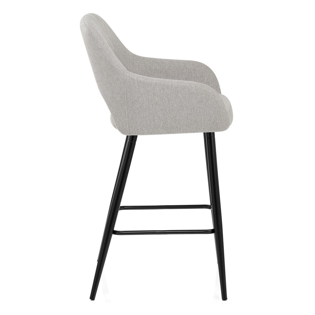Lopez Bar Stool Grey Fabric