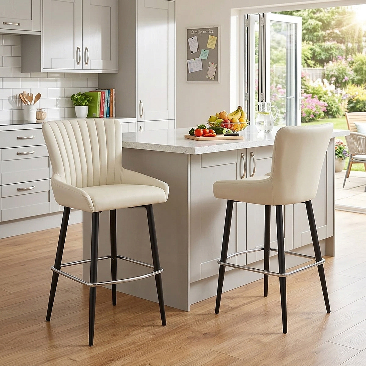 Lucia Bar Stool Cream