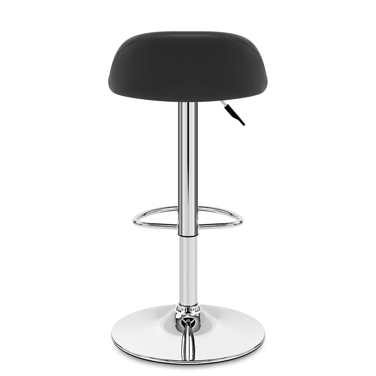 Lulu Real Leather Stool Black
