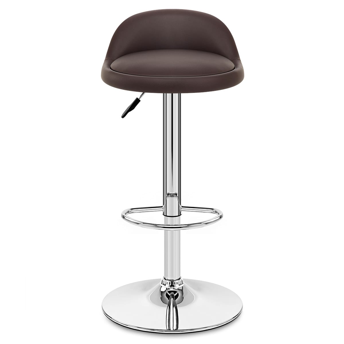 Lulu Real Leather Stool Brown