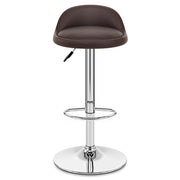 Lulu Real Leather Stool Brown