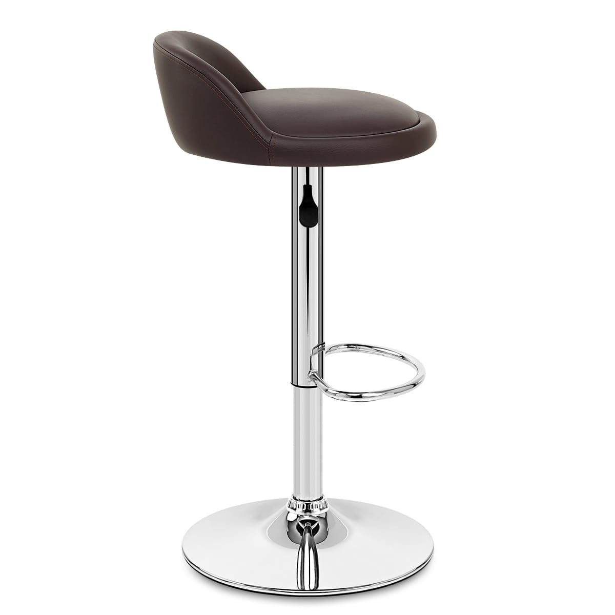 Lulu Real Leather Stool Brown