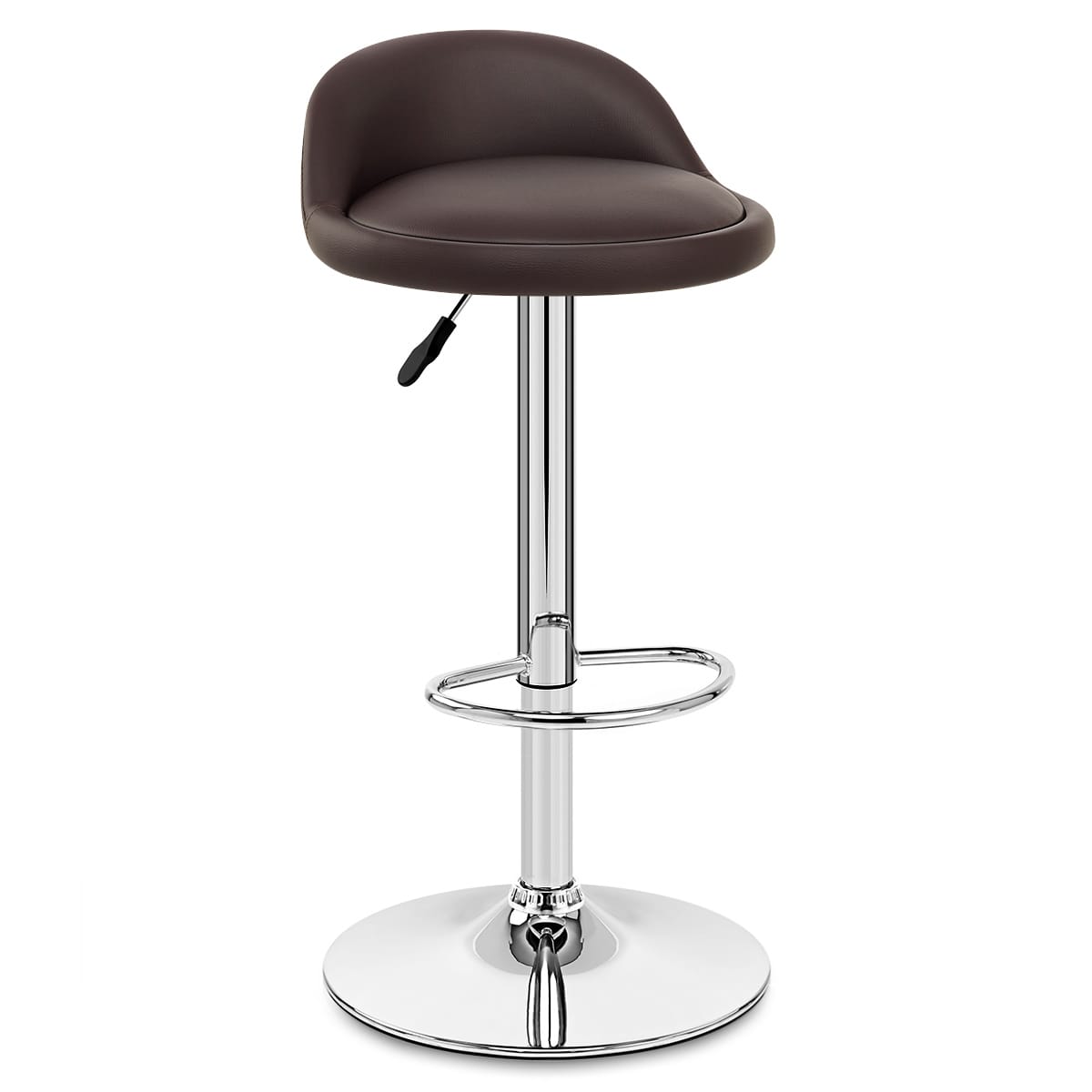 Lulu Real Leather Stool Brown