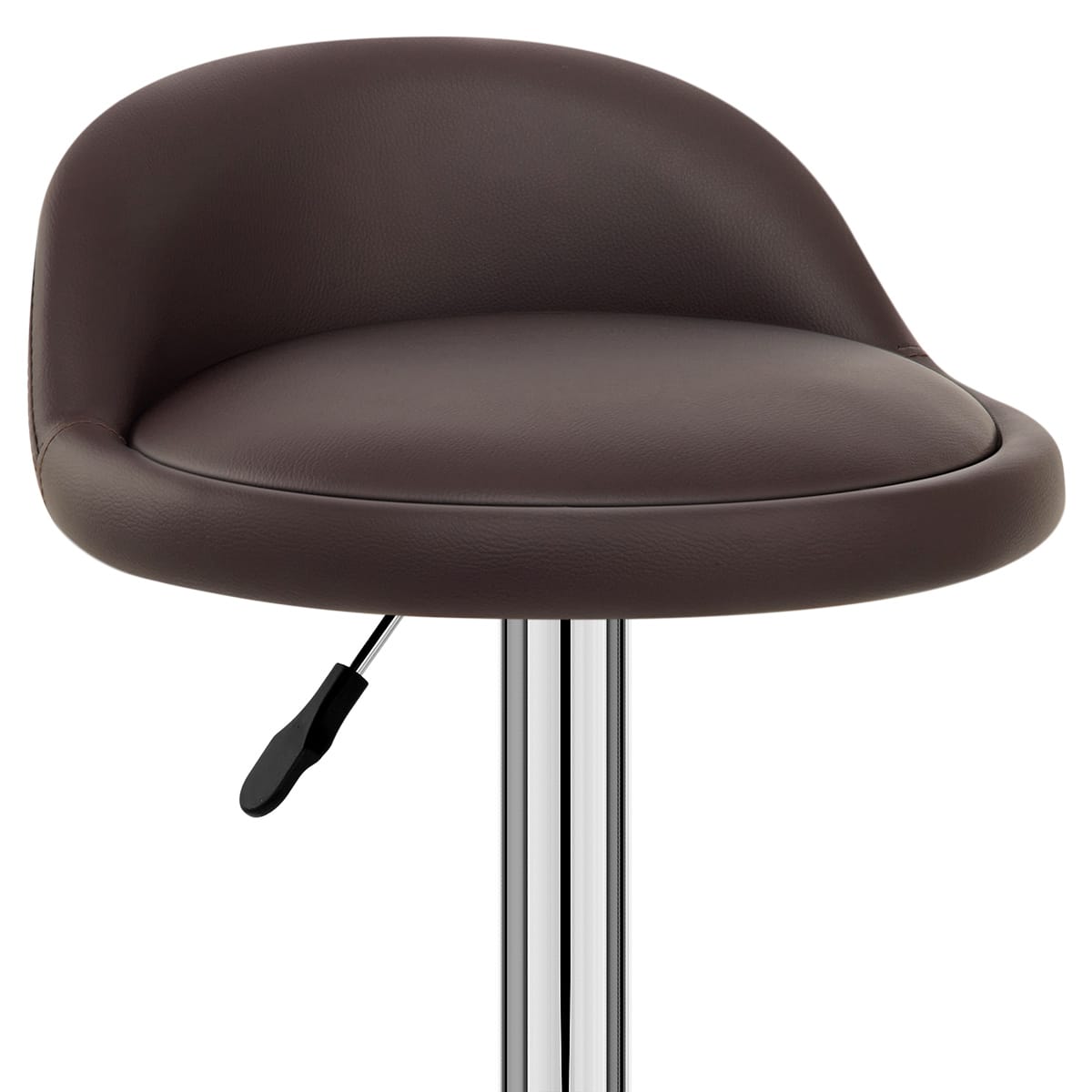 Lulu Real Leather Stool Brown