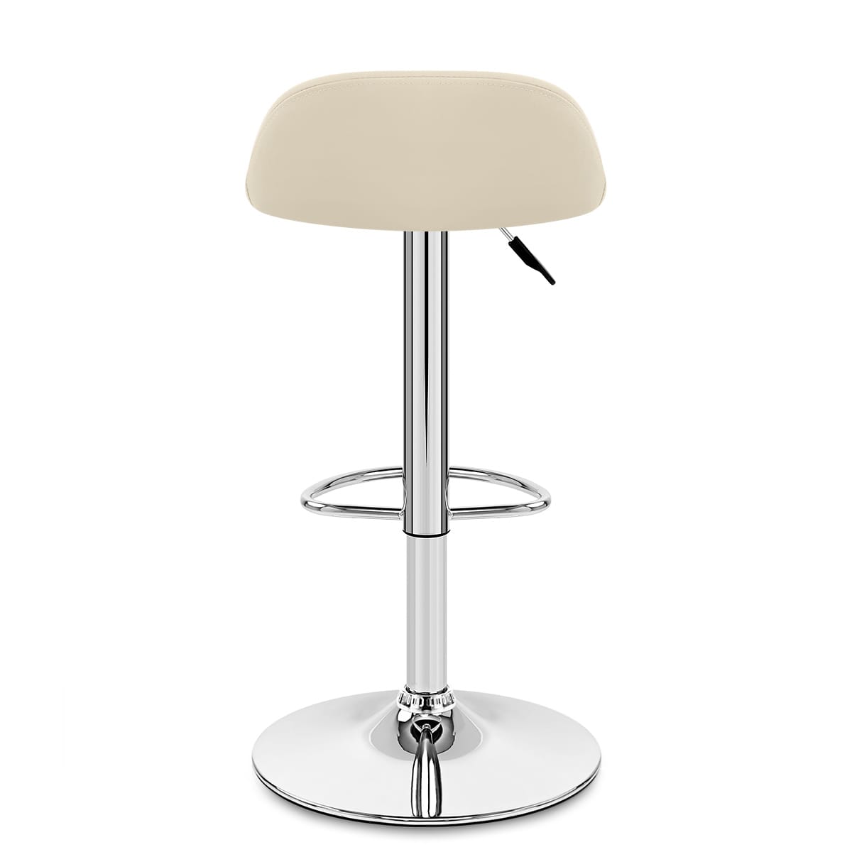 Lulu Real Leather Stool Cream