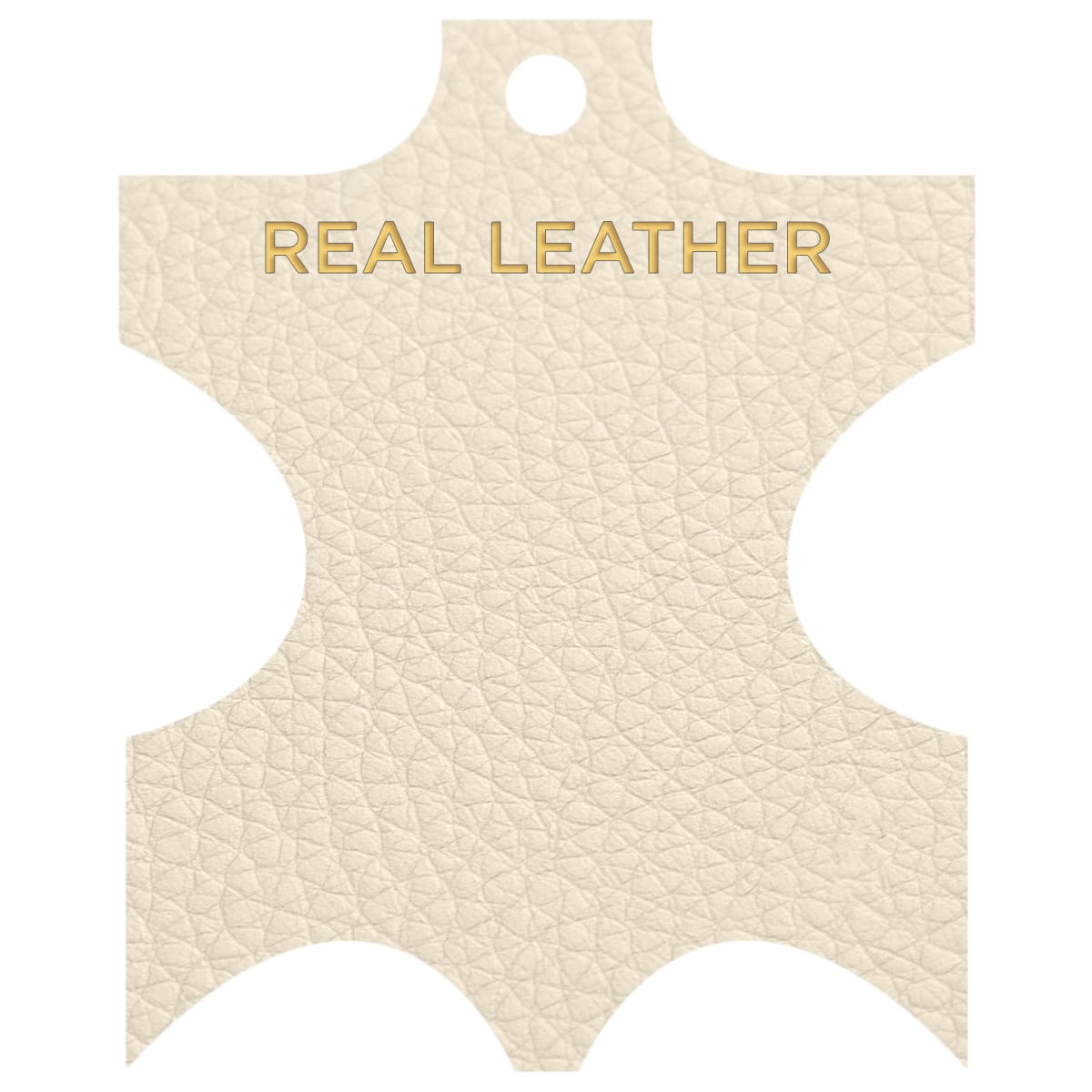 Lulu Real Leather Stool Cream