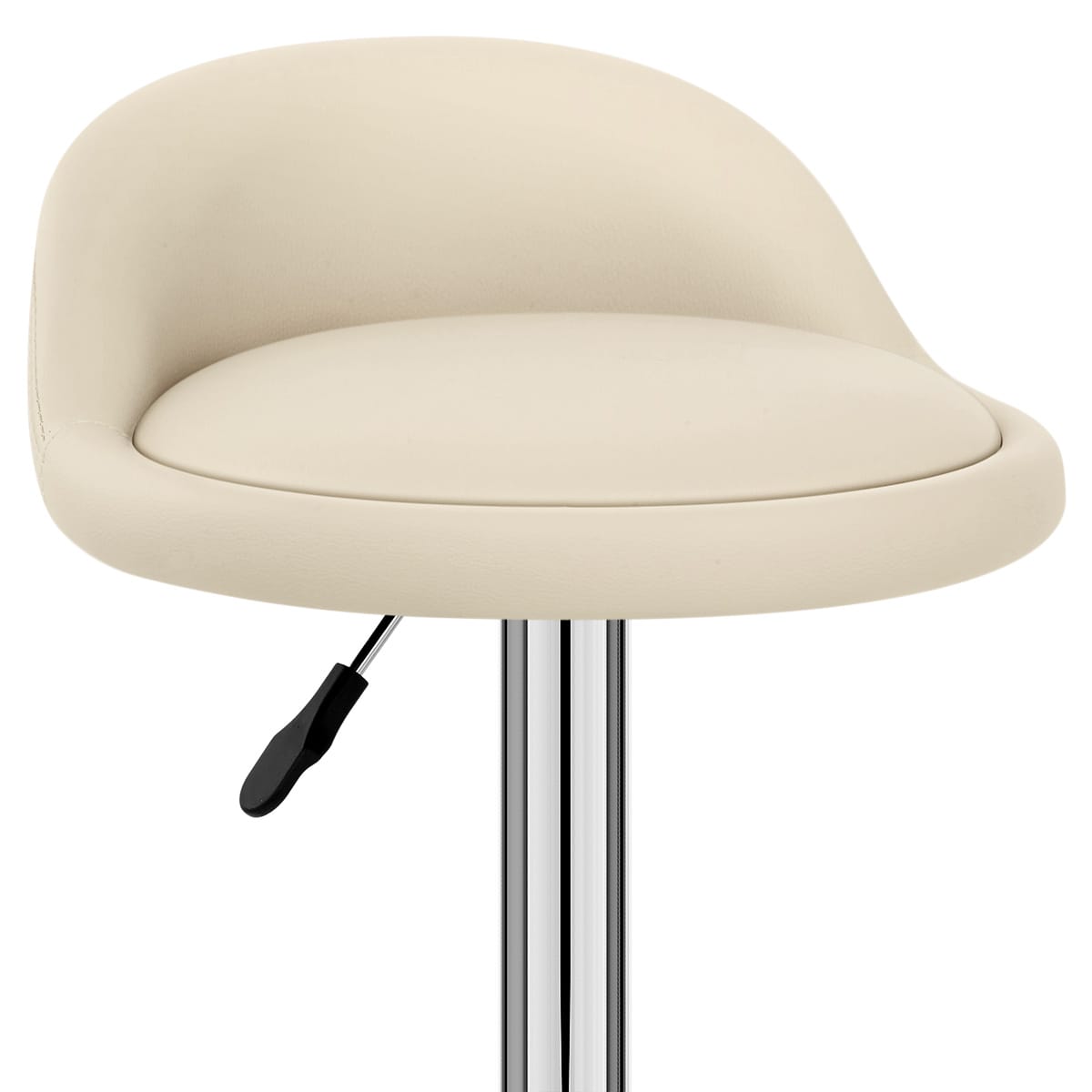 Lulu Real Leather Stool Cream