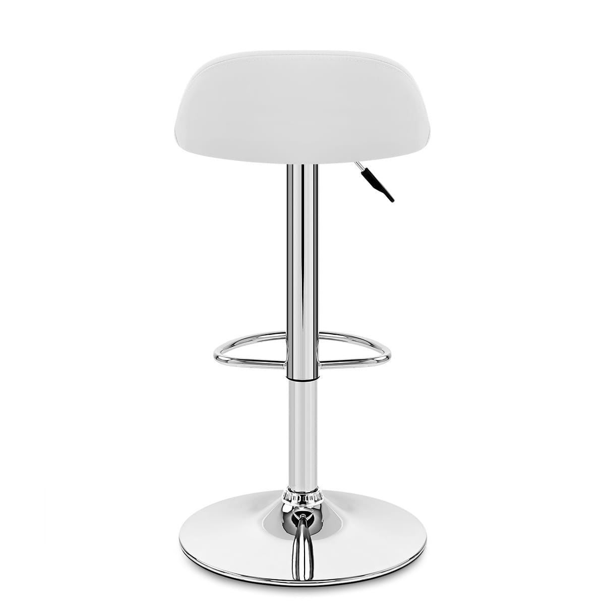 Lulu Real Leather Stool White